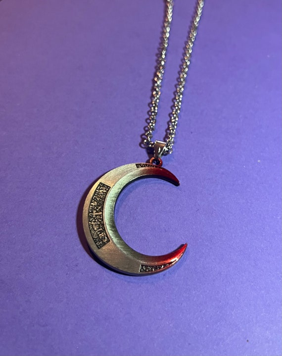 Marvel’s Moon Knight Marc Spector Crescent Dart Necklace - Moon Pendant