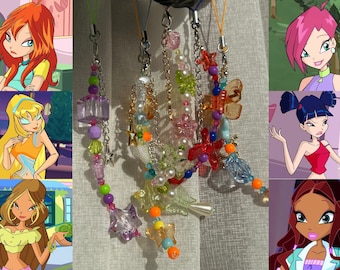 Winx club inspired phonecharms/keycharms <3