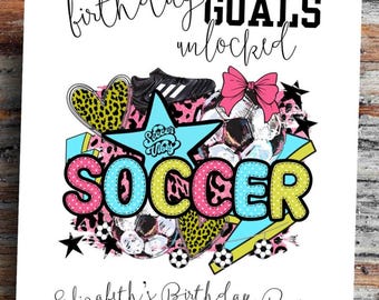 Invito per la festa di compleanno di calcio femminile Invito per la festa di calcio femminile Atmosfera calcistica Festa di calcio per preadolescenti Invito per la festa di calcio femminile