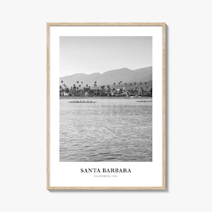 Santa Barbara Wall Art No 1, Santa Barbara Wall Decor, Santa Barbara Poster, Santa Barbara Home Decor, Santa Barbara Travel Gift, Travel