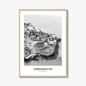 Portsmouth Wall Art England No 2, Portsmouth Wall Decor, Portsmouth Poster, Portsmouth Home Decor, Portsmouth Travel Gift, Portsmouth Travel