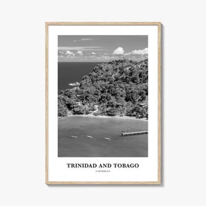 Trinidad and Tobago Wall Art No 2, Trinidad and Tobago Wall Decor, Trinidad and Tobago Poster, Trinidad and Tobago Home Decor, Travel Gift