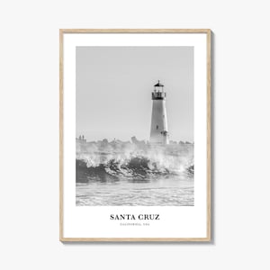 Santa Cruz Wall Art No 1, Santa Cruz Wall Decor, Santa Cruz Poster, Santa Cruz Home Decor, Santa Cruz Travel Gift, Santa Cruz Travel Print