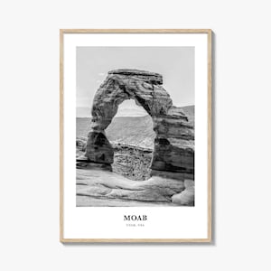 Moab Wall Art, Moab Wall Decor, Moab Poster, Moab Home Decor, Moab Travel Gift, Moab Travel Print