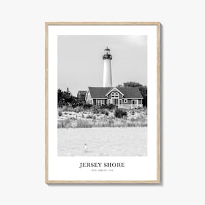 Jersey Shore Wall Art No 2, Jersey Shore Wall Decor, Jersey Shore Poster, Jersey Shore Home Decor, Jersey Shore Travel Gift, Jersey Shore