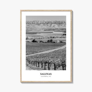 Salinas Wall Art, Salinas Wall Decor, Salinas Poster, Salinas Home Decor, Salinas Travel Gift, Salinas Travel Print