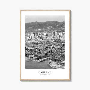 Oakland Wall Art No 2, Oakland Wall Decor, Oakland Poster, Oakland Home Decor, Oakland Travel Gift, Oakland Travel Print