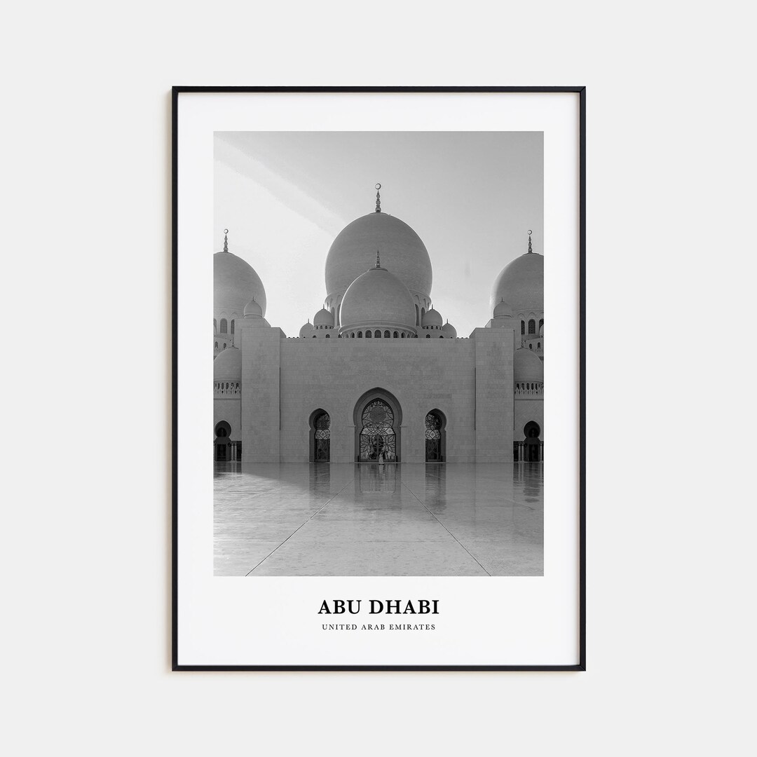 Abu Dhabi Wall Art, Abu Dhabi Wall Decor, Abu Dhabi Poster, Abu Dhabi
