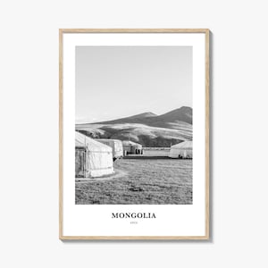 Mongolia Wall Art, Mongolia Wall Decor, Mongolia Poster, Mongolia Home Decor, Mongolia Travel Gift, Mongolia Travel Print