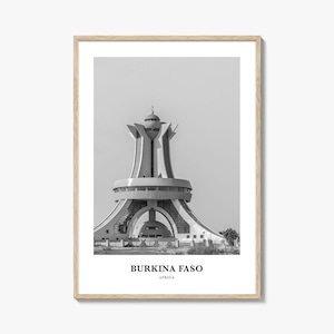 Burkina Faso Wall Art, Burkina Faso Wall Decor, Burkina Faso Poster, Burkina Faso Home Decor, Burkina Faso Travel Gift, Burkina Faso Travel