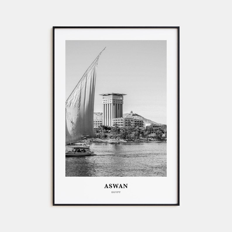 Aswan Wall Art, Aswan Wall Decor, Aswan Poster, Aswan Home Decor, Aswan Travel Gift, Aswan Travel Print image 1