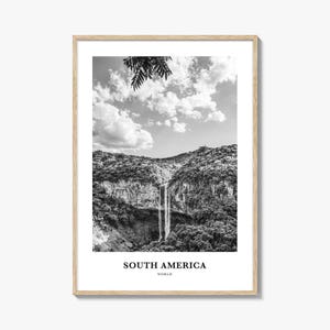 South America Wall Art, South America Wall Decor, South America Poster, South America Home Decor, South America Travel Gift, Travel Print
