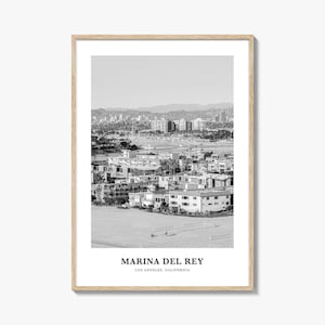 Marina Del Rey Wall Art, Marina Del Rey Wall Decor, Marina Del Rey Poster, Marina Del Rey Home Decor, Marina Del Rey Travel Gift, Travel