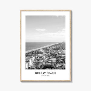 Delray Beach Travel Poster: Elegant Beach Photography Print