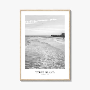Tybee Island Photography Print: Coastal Travel Poster