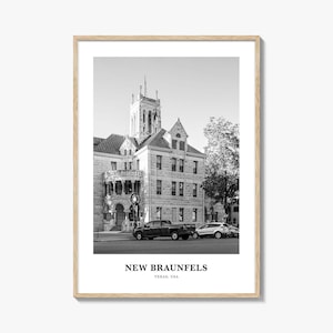 New Braunfels Wall Art, New Braunfels Wall Decor, New Braunfels Poster, New Braunfels Home Decor, New Braunfels Travel Gift, New Braunfels