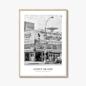 Coney Island Wall Art, Coney Island Wall Decor, Coney Island Poster, Coney Island Home Decor, Coney Island Travel Gift, Coney Island Travel
