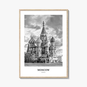 Moscow Wall Art Russia No 3, Moscow Wall Decor, Moscow Poster, Moscow Home Decor, Moscow Travel Gift, Moscow Travel Print
