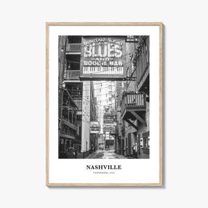 Nashville Wall Art No 3, Nashville Wall Decor, Nashville Poster, Nashville Home Decor, Nashville Travel Gift, Nashville Travel Print