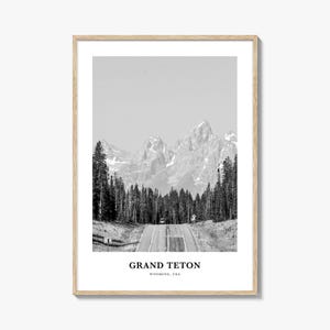 Grand Teton National Park Wall Art No 2, Grand Teton Wall Decor, Grand Teton Poster, Grand Teton Home Decor, Grand Teton Travel Gift, Travel