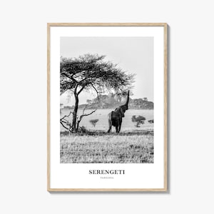 Serengeti National Park Wall Art, Serengeti Wall Decor, Serengeti Poster, Serengeti Home Decor, Serengeti Travel Gift, Serengeti Travel