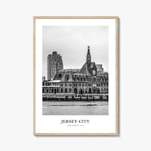 Jersey City Wall Art No 2, Jersey City Wall Decor, Jersey City Poster, Jersey City Home Decor, Jersey City Travel Gift, Jersey City Travel