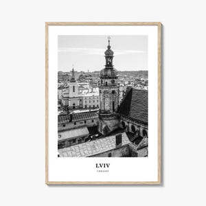 Lviv-kunst aan de muur, Lviv-muurdecoratie, Lviv-poster, Lviv-huisdecoratie, Lviv-reiscadeau, Lviv-reisafdruk