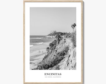 Encinitas Wall Art No 1, Encinitas Wall Decor, Encinitas Poster, Encinitas Home Decor, Encinitas Travel Gift, Encinitas Travel Print