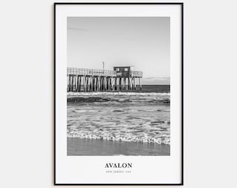 Avalon Wall Art New Jersey, Avalon Wall Decor, Avalon Poster, Avalon Home Decor, Avalon Travel Gift, Avalon Travel Print