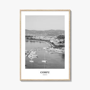 Corfu kunst aan de muur, Corfu muur decor, Corfu poster, Corfu woondecoratie, Corfu reiscadeau, Corfu reisafdruk