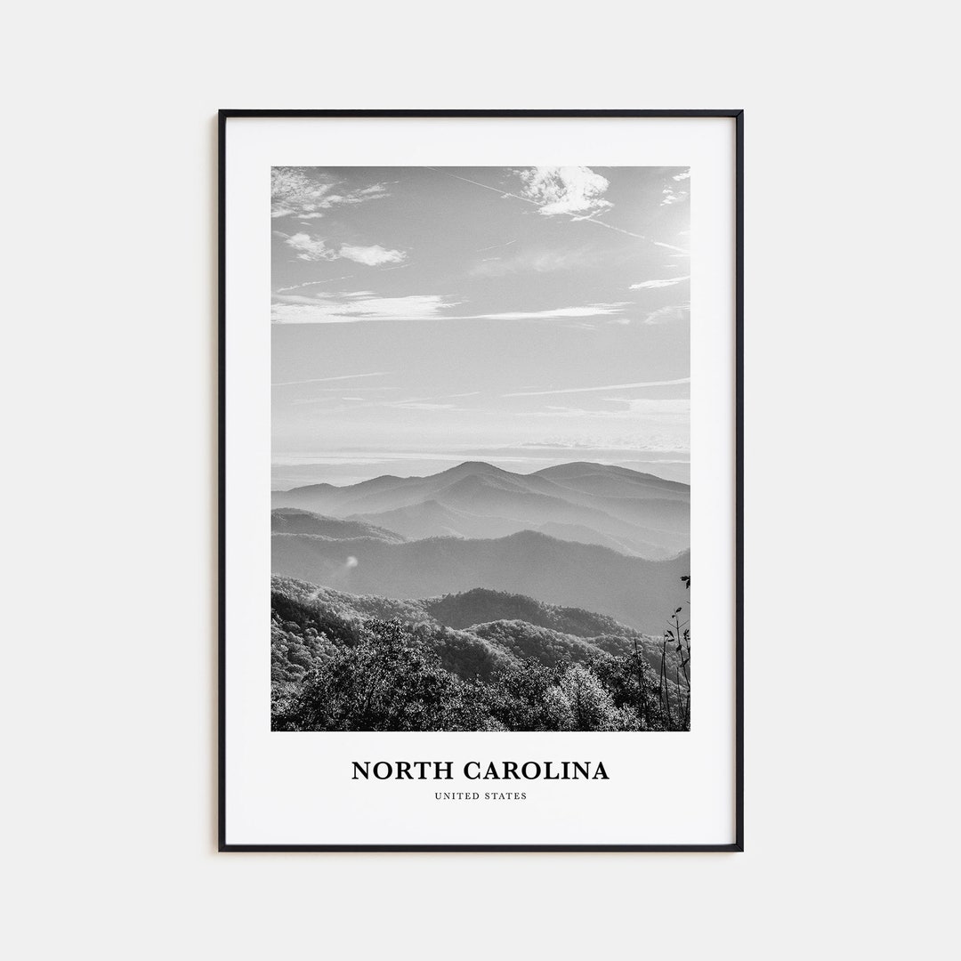 North Carolina Wall Art No 3, North Carolina Wall Decor, North Carolina