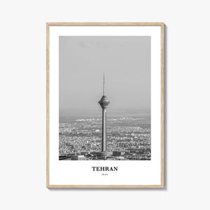 Tehran Wall Art, Tehran Wall Decor, Tehran Poster, Tehran Home Decor, Tehran Travel Gift, Tehran Travel Print