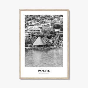 Papeete Travel Poster: French Polynesia Wall Art