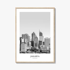 Jakarta Wall Art No 1, Jakarta Wall Decor, Jakarta Poster, Jakarta Home Decor, Jakarta Travel Gift, Jakarta Travel Print