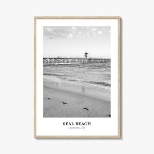 Seal Beach Wall Art No 1, Seal Beach Wall Decor, Seal Beach Poster, Seal Beach Home Decor, Seal Beach Travel Gift, Seal Beach Travel Print
