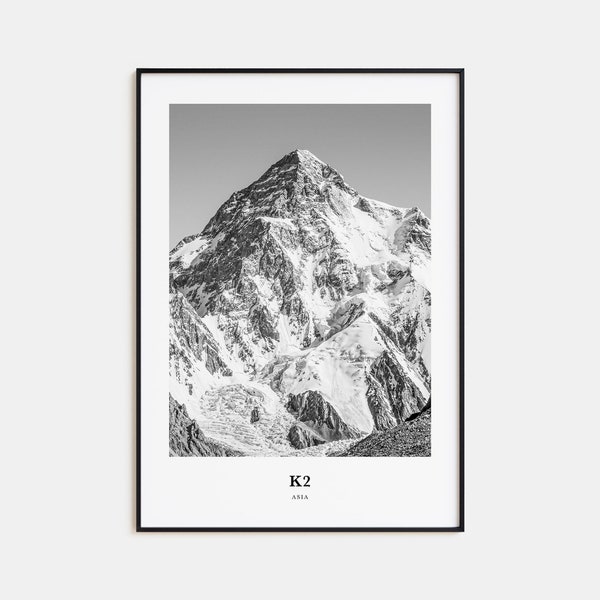 K2 Wall Art, K2 Wall Decor, K2 Poster, K2 Home Decor, K2 Travel Gift, K2 Travel Print