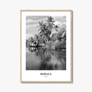 Kerala Wall Art, Kerala Wall Decor, Kerala Poster, Kerala Home Decor, Kerala Travel Gift, Kerala Travel Print