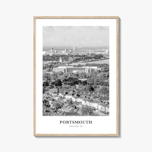 Portsmouth Wall Art England No 3, Portsmouth Wall Decor, Portsmouth Poster, Portsmouth Home Decor, Portsmouth Travel Gift, Portsmouth Travel