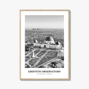 Arte mural del Observatorio Griffith, Decoración de pared del Observatorio Griffith, Póster del Observatorio Griffith, Decoración del hogar del Observatorio Griffith, Observatorio