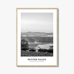 Arte de parede de Hunter Valley, decoração de parede de Hunter Valley, pôster de Hunter Valley, decoração de casa de Hunter Valley, presente de viagem de Hunter Valley, Hunter Valley