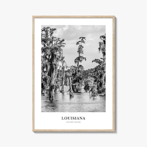 Louisiana Wall Art, Louisiana Wall Decor, Louisiana Poster, Louisiana Home Decor, Louisiana Travel Gift, Louisiana Travel Print