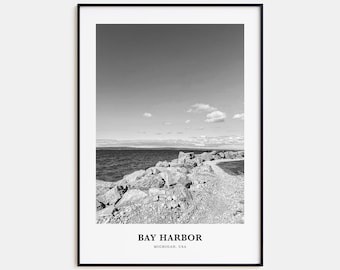 Bay Harbor Wall Art, Bay Harbor Wall Decor, Bay Harbor Poster, Bay Harbor Home Decor, Bay Harbor Travel Gift, Bay Harbor Travel Print