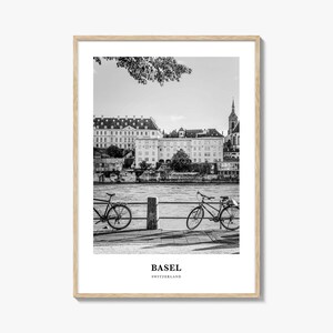 Arte mural de Basilea, decoración de pared de Basilea, póster de Basilea, decoración del hogar de Basilea, regalo de viaje de Basilea, impresión de viaje de Basilea