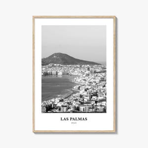 Arte de la pared de Las Palmas, decoración de la pared de Las Palmas, cartel de Las Palmas, decoración del hogar de Las Palmas, regalo de viaje de Las Palmas, impresión de viaje de Las Palmas