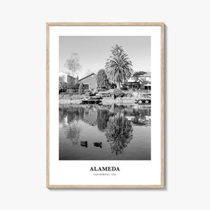 Alameda Wall Art, Alameda Wall Decor, Alameda Poster, Alameda Home Decor, Alameda Travel Gift, Alameda Travel Print