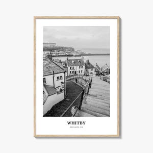 Whitby Wall Art, Whitby Wall Decor, Whitby Poster, Whitby Home Decor, Whitby Travel Gift, Whitby Travel Print