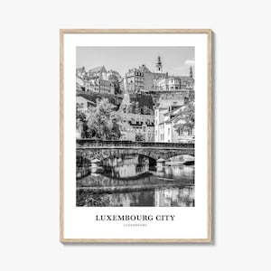 Luxembourg City Wall Art, Luxembourg City Wall Decor, Luxembourg City Poster, Luxembourg City Home Decor, Luxembourg City Travel Gift