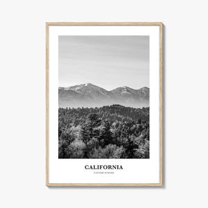 California Wall Art No 3, California Wall Decor, California Poster, California Home Decor, California Travel Gift, California Travel Print