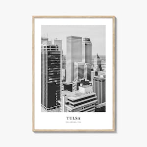 Tulsa Wandkunst, Tulsa Wanddekor, Tulsa Poster, Tulsa Wohnkultur, Tulsa Reisegeschenk, Tulsa Reisedruck