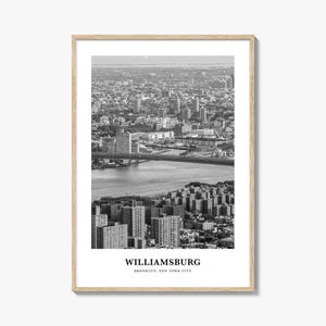Williamsburg Wall Art New York No 1, Williamsburg Wall Decor, Williamsburg Poster, Williamsburg Home Decor, Williamsburg Travel Gift, Travel